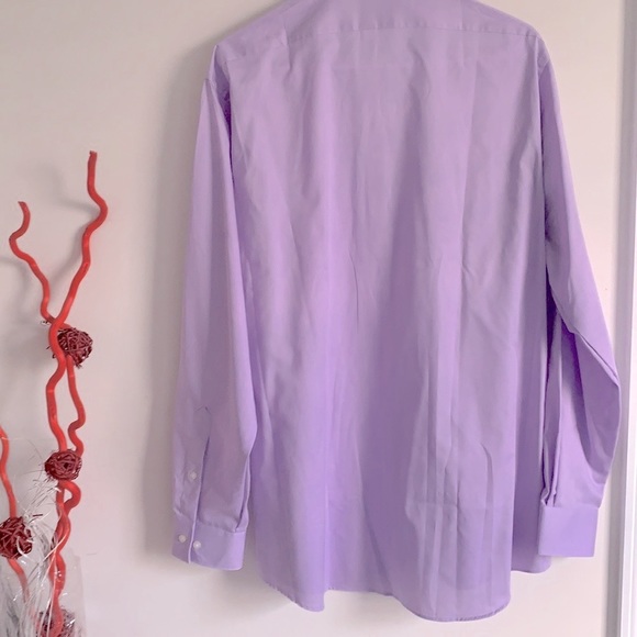 NWT Van heusen lilac long sleeve shirt 👔 size 16 - Picture 3 of 5